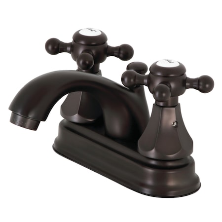 Kingston Brass KB4605BX 4-Inch Centerset Bathroom Faucet with Pop-Up Drain, Oil Rubbed Bronze KB4605BX